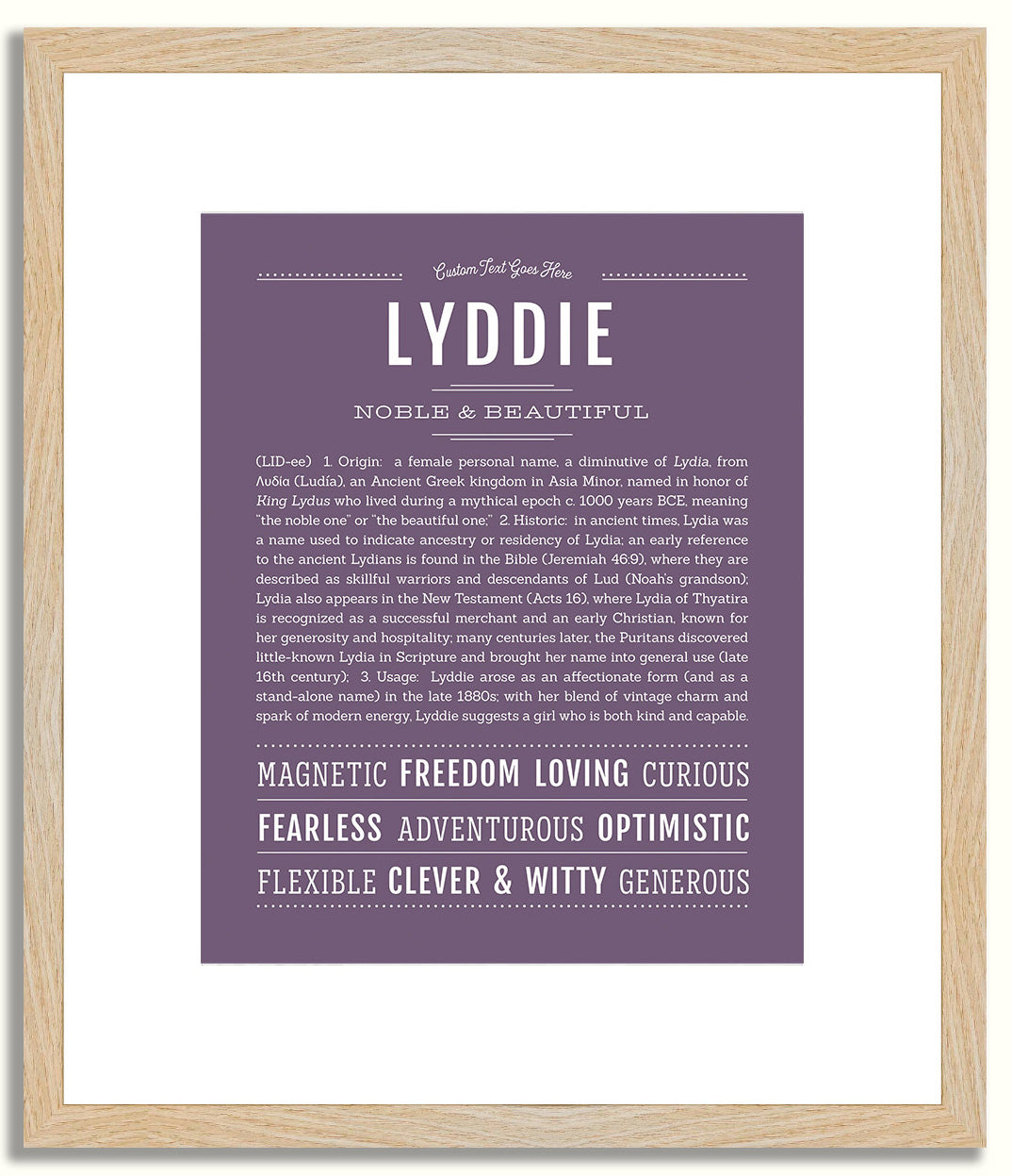 Lyddie | Name Art Print