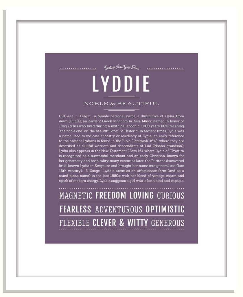 Lyddie | Name Art Print