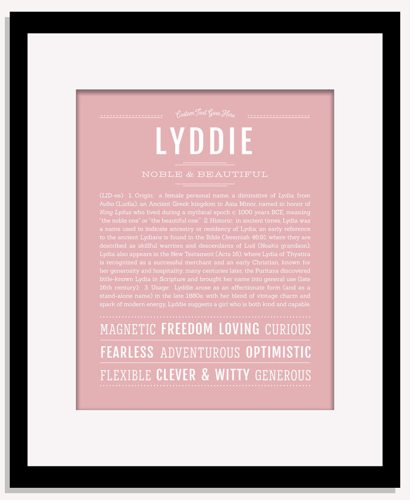 Lyddie | Name Art Print