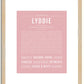 Lyddie | Name Art Print