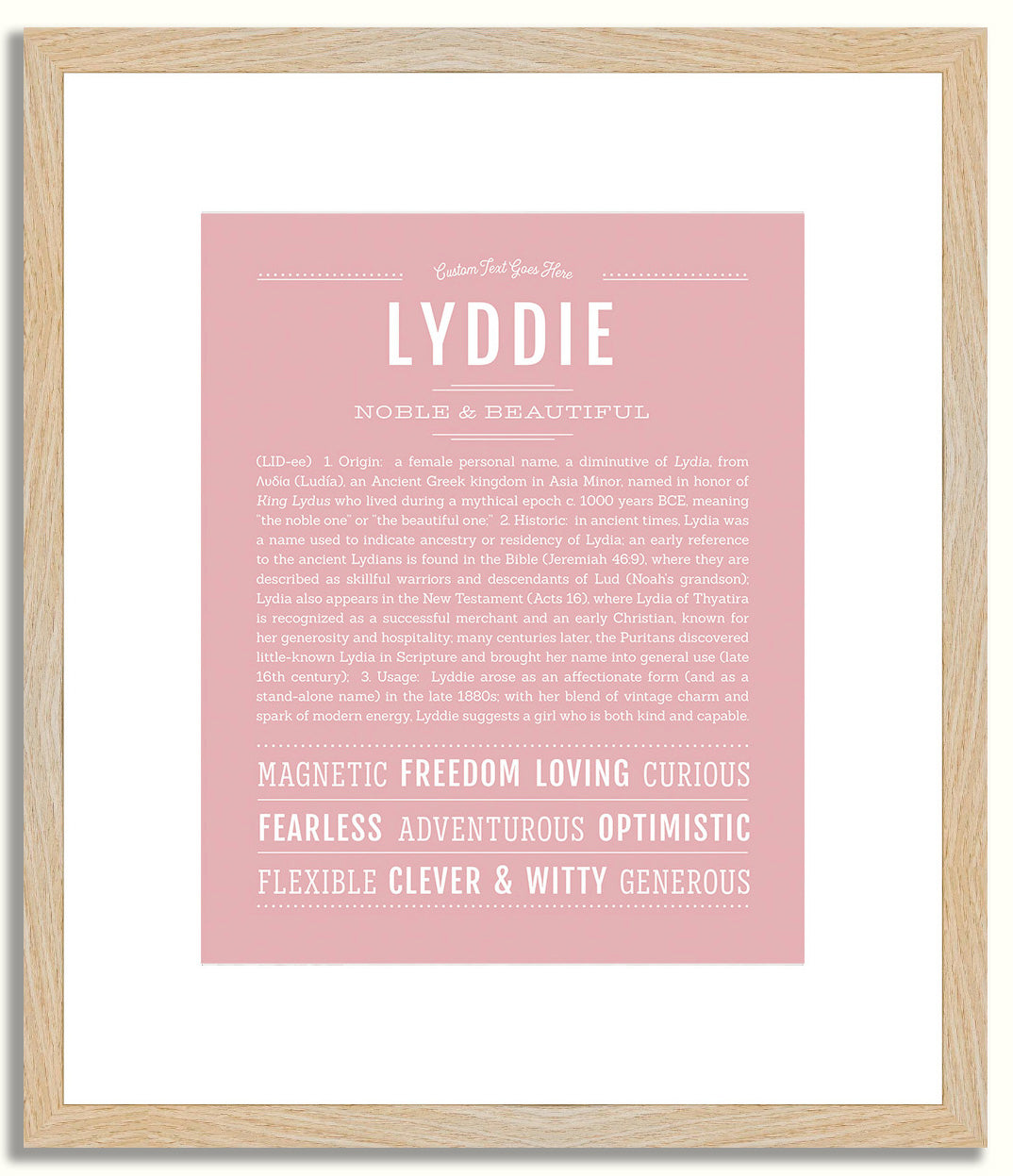 Lyddie | Name Art Print
