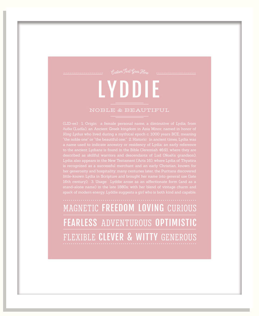 Lyddie | Name Art Print