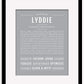 Lyddie | Name Art Print