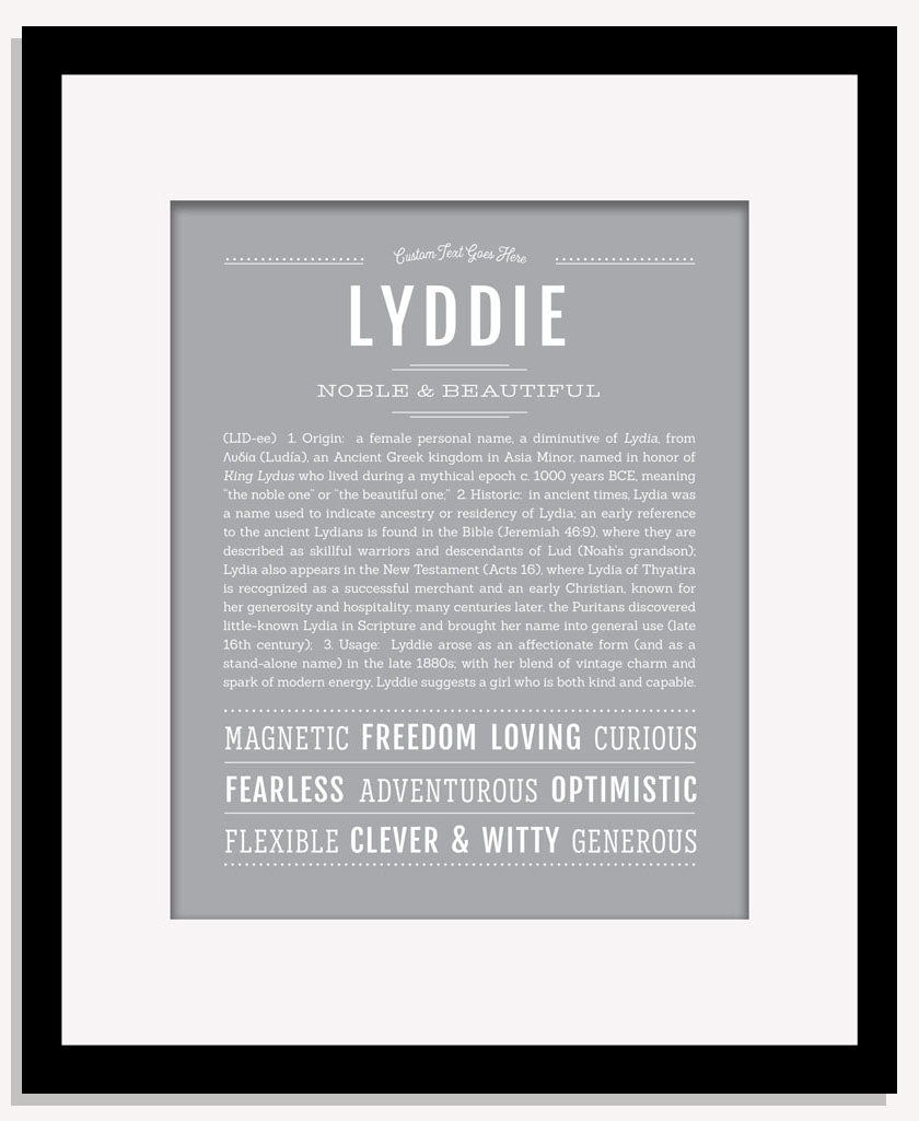 Lyddie | Name Art Print