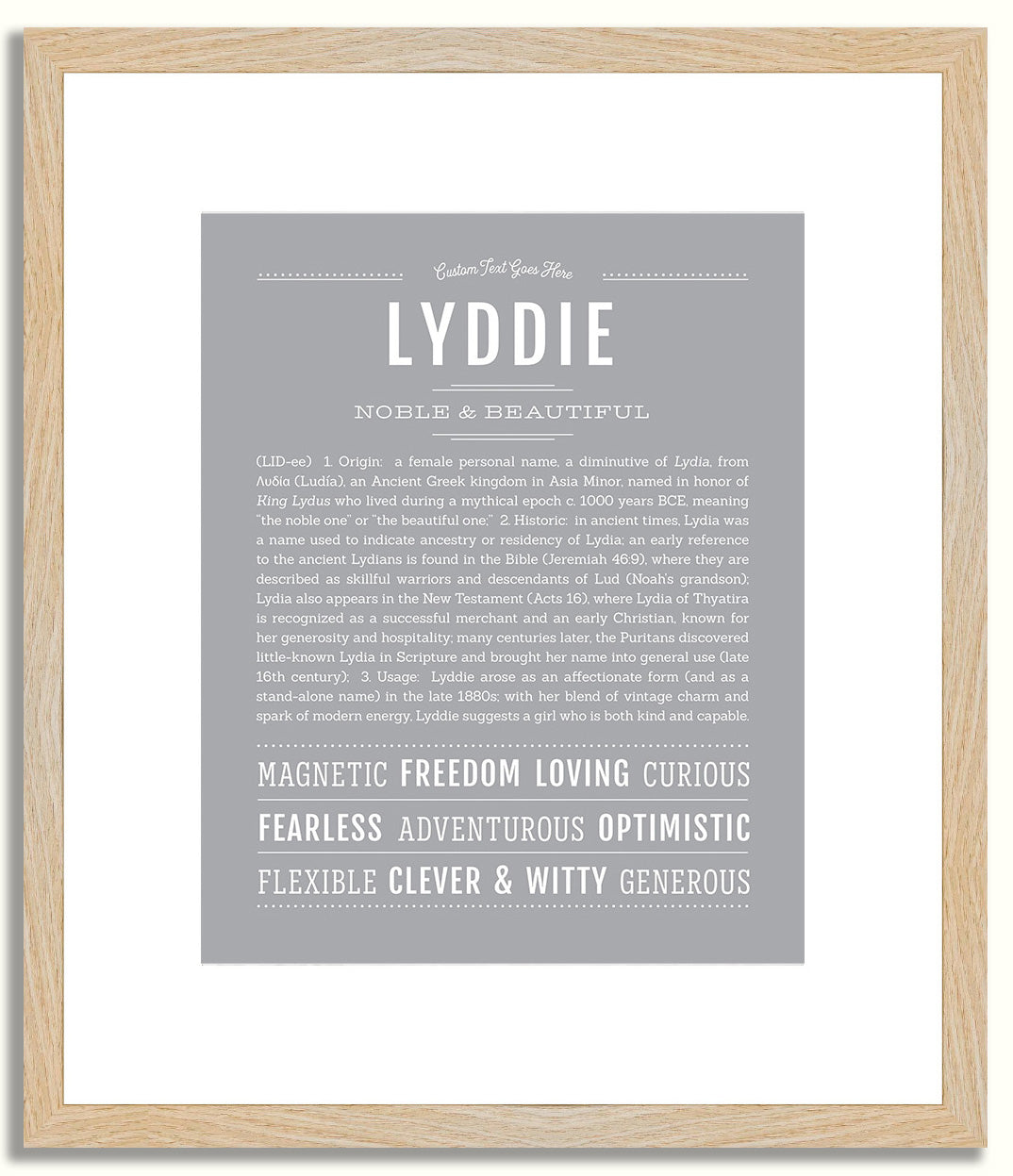 Lyddie | Name Art Print