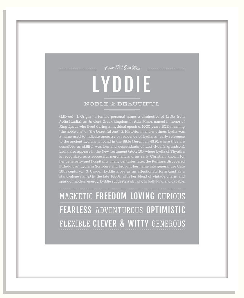 Lyddie | Name Art Print