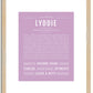 Lyddie | Name Art Print