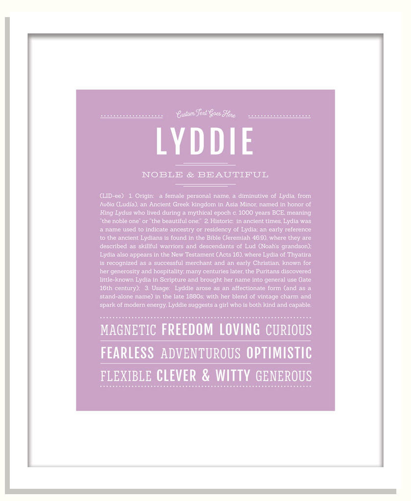 Lyddie | Name Art Print