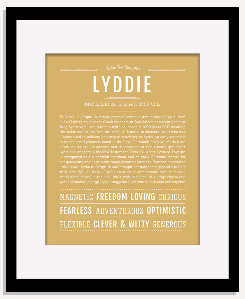 Lyddie | Name Art Print