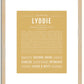 Lyddie | Name Art Print