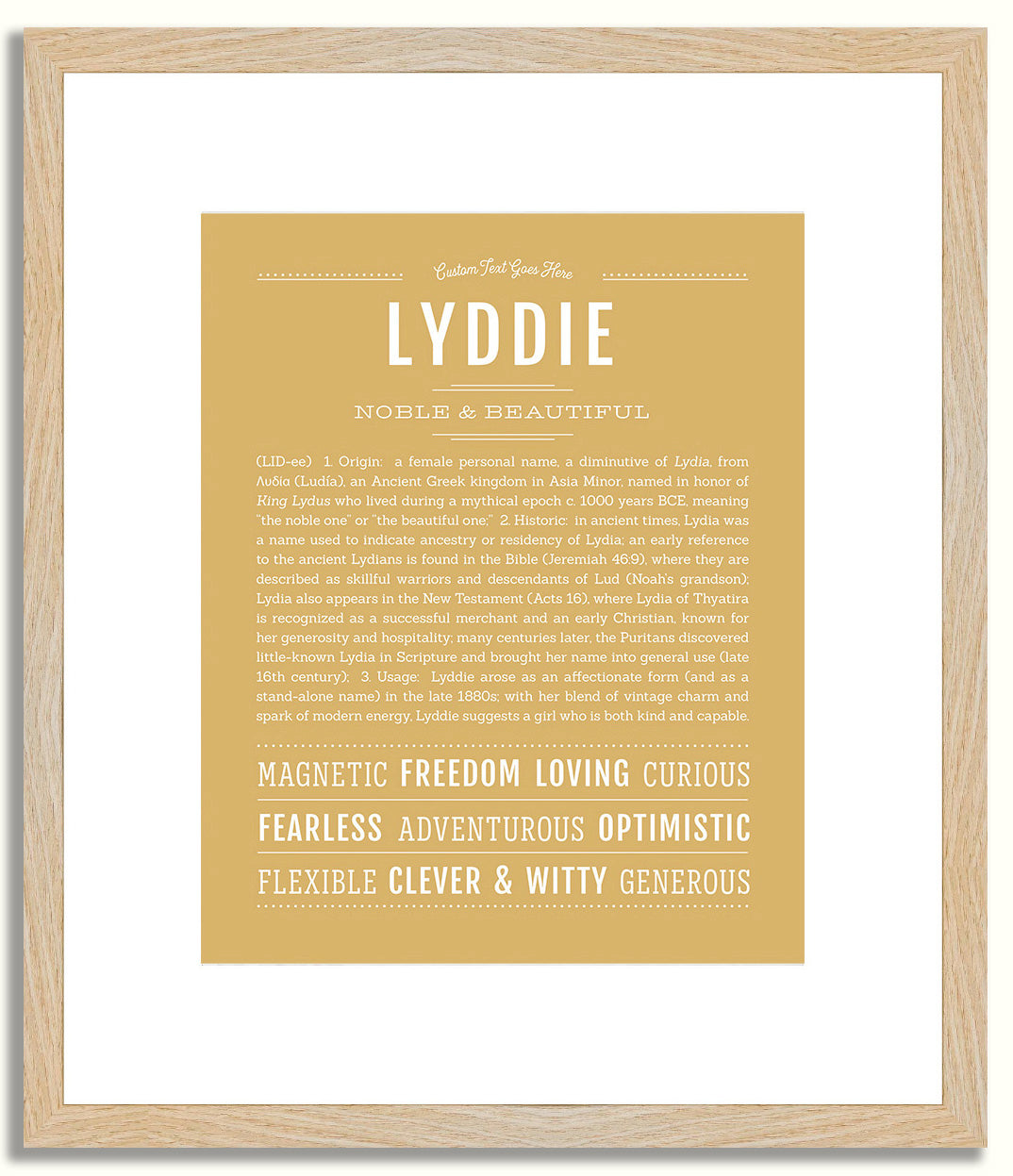 Lyddie | Name Art Print