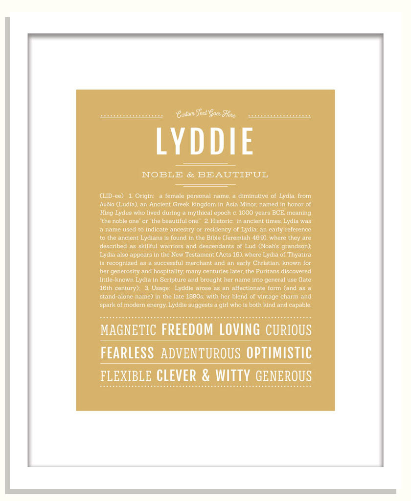 Lyddie | Name Art Print