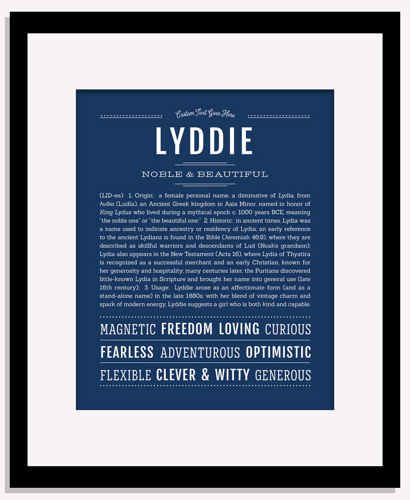 Lyddie | Name Art Print