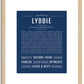 Lyddie | Name Art Print