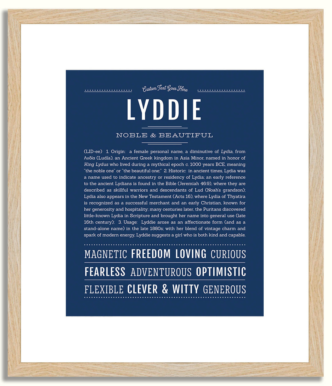 Lyddie | Name Art Print