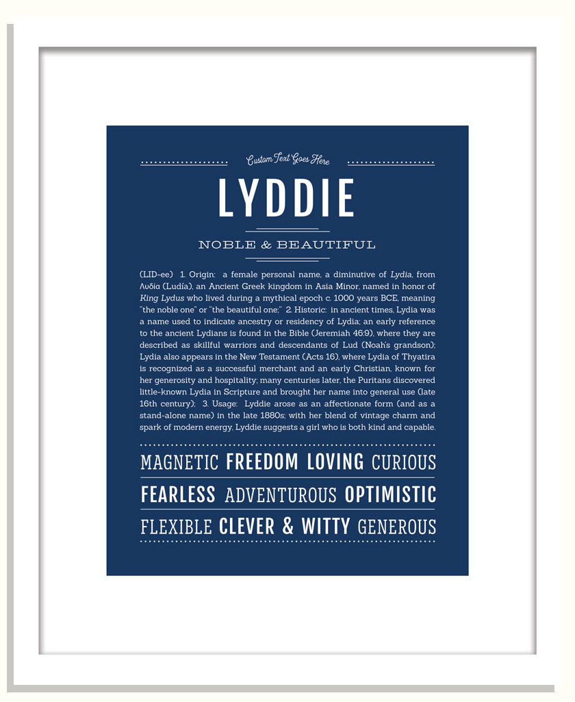 Lyddie | Name Art Print