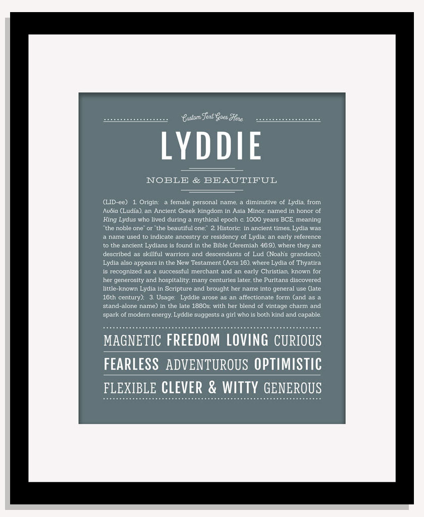 Lyddie | Name Art Print