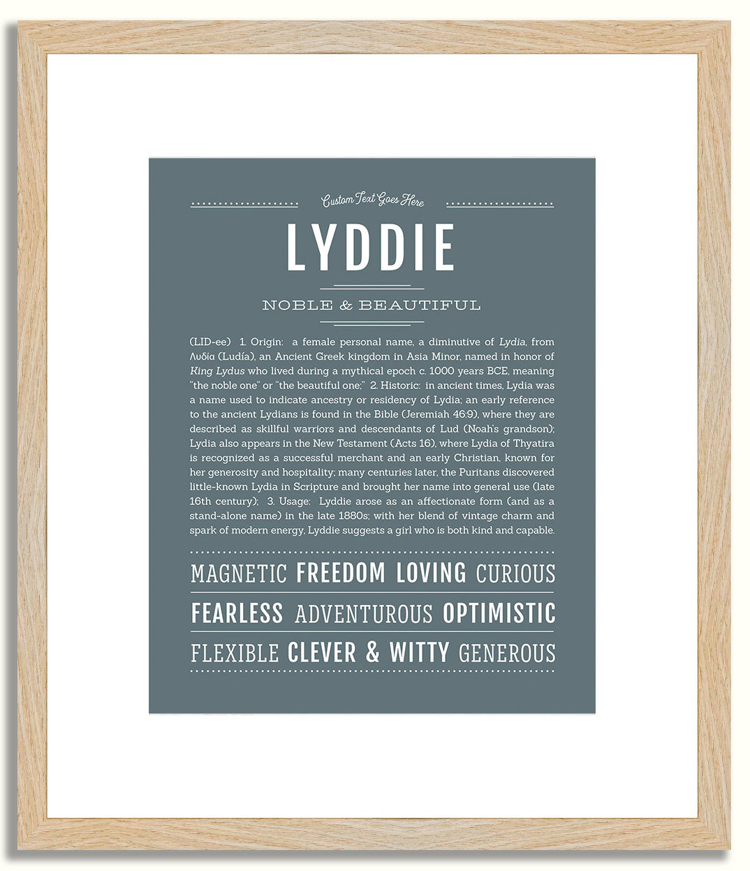 Lyddie | Name Art Print