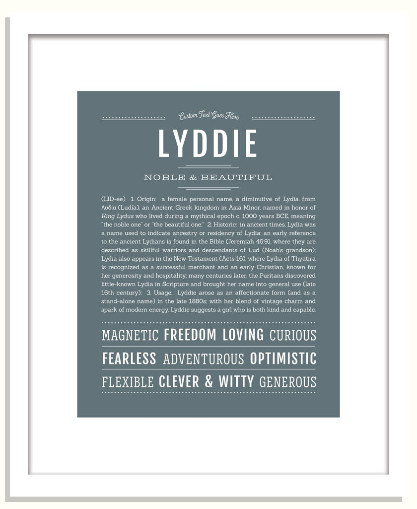Lyddie | Name Art Print