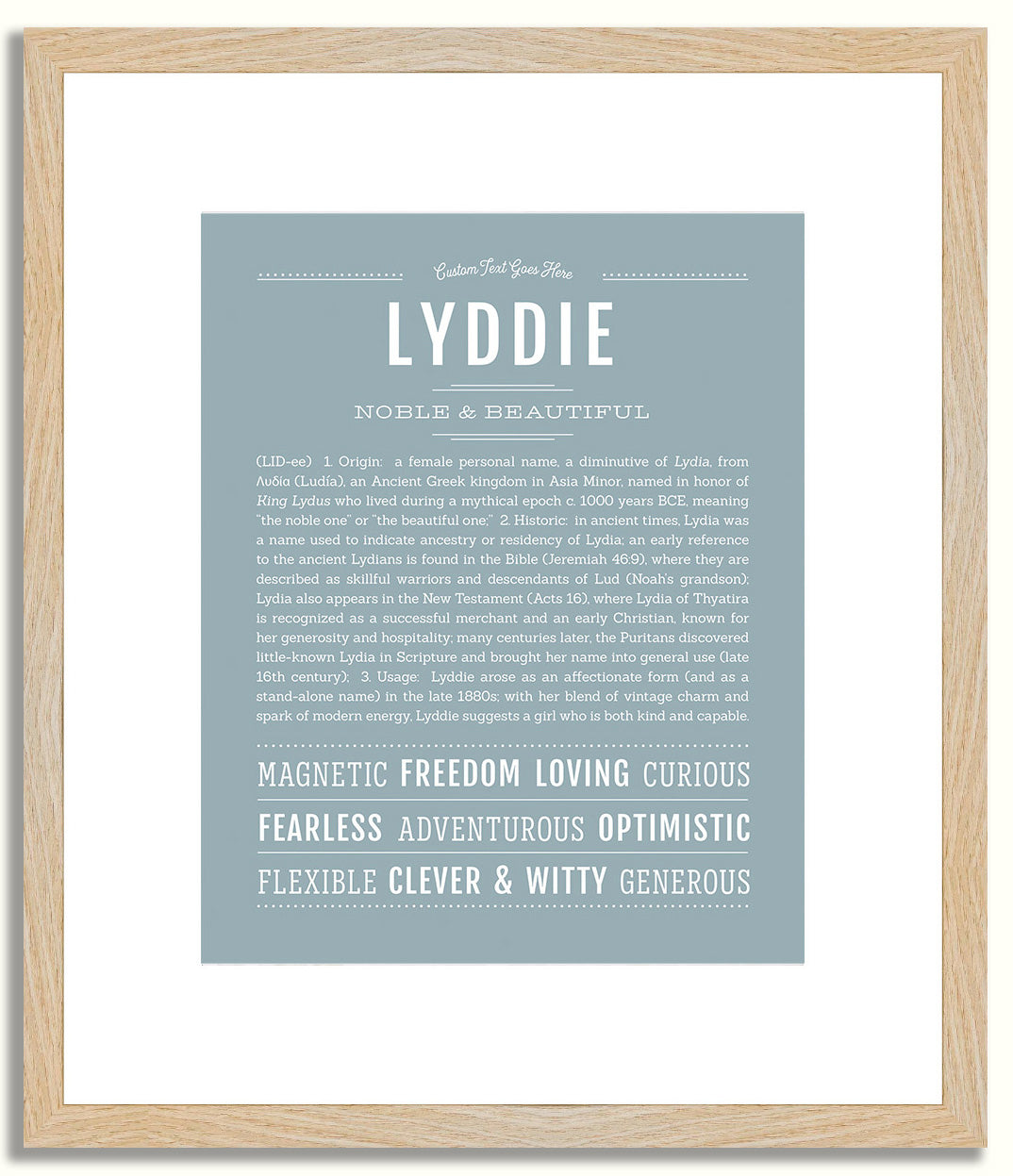Lyddie | Name Art Print