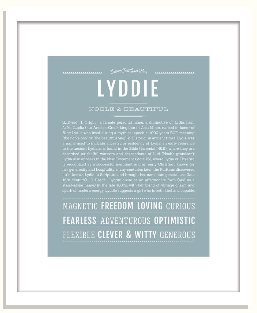 Lyddie | Name Art Print