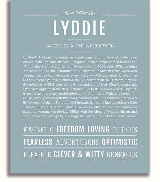 Frame Options | Powder Blue | White Frame, Matted