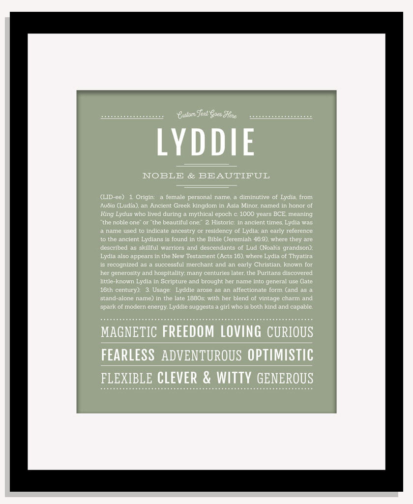 Lyddie | Name Art Print