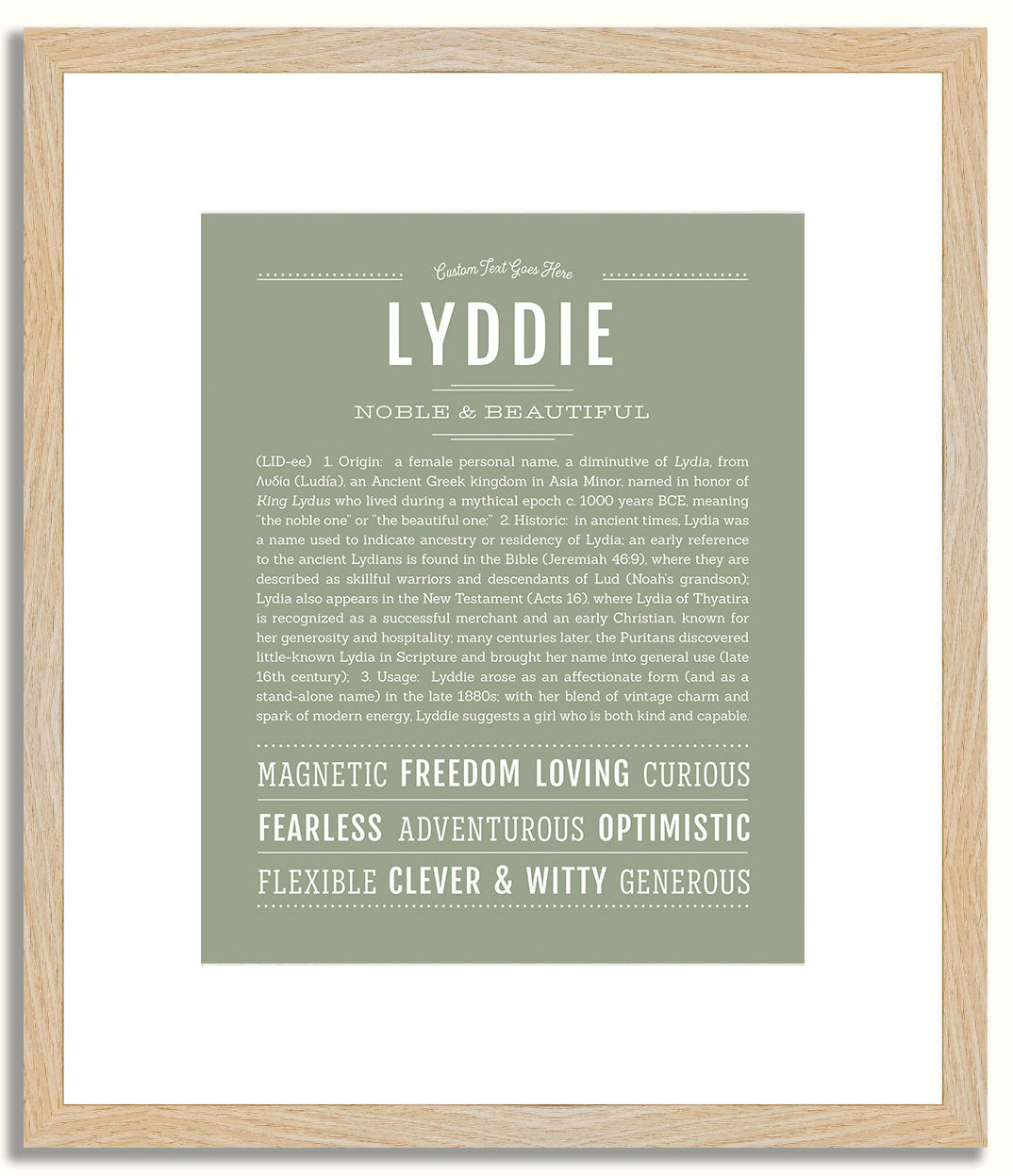 Lyddie | Name Art Print