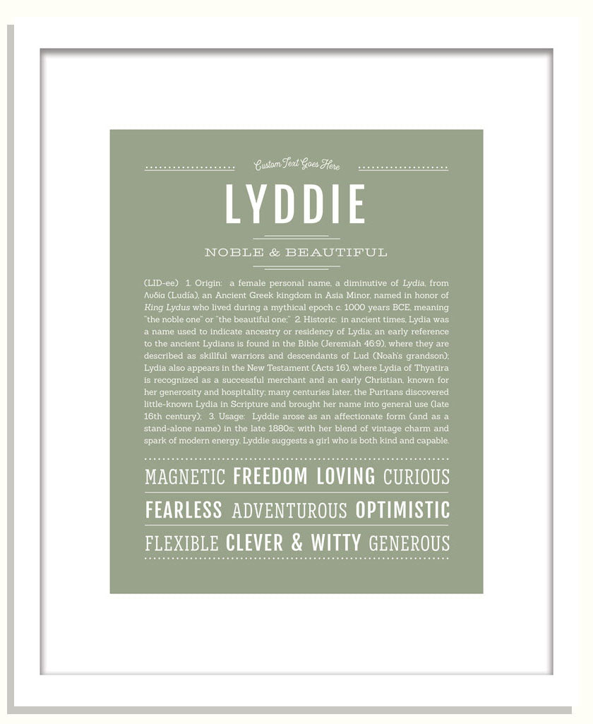 Lyddie | Name Art Print