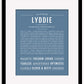 Lyddie | Name Art Print