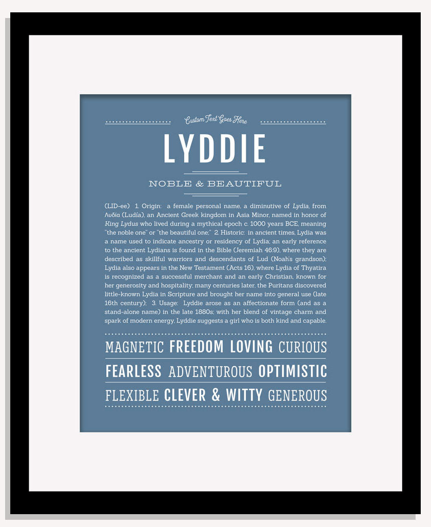 Lyddie | Name Art Print