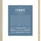 Lyddie | Name Art Print