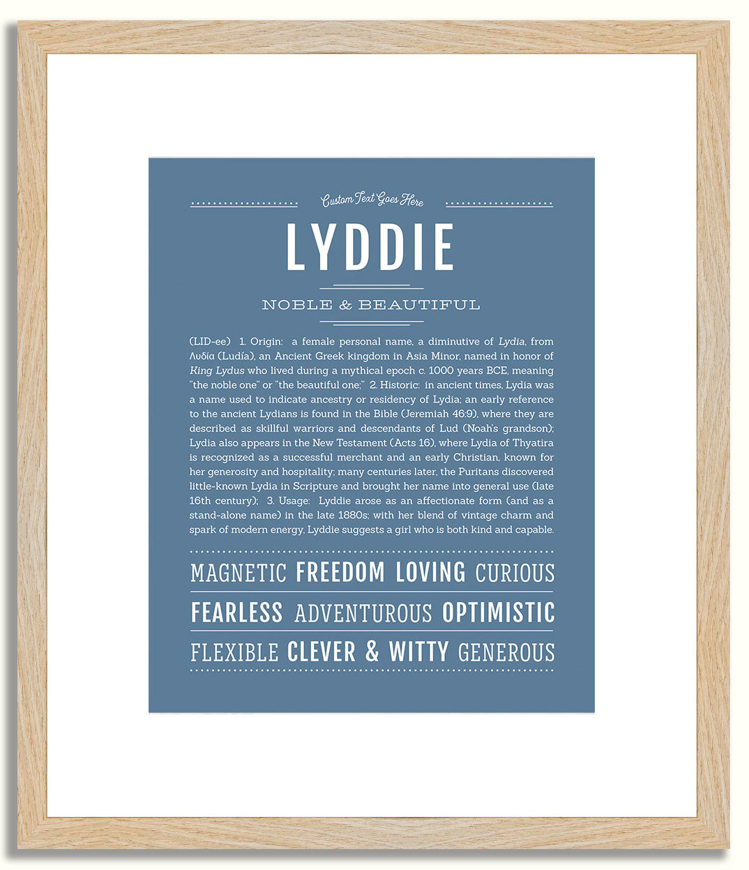Lyddie | Name Art Print