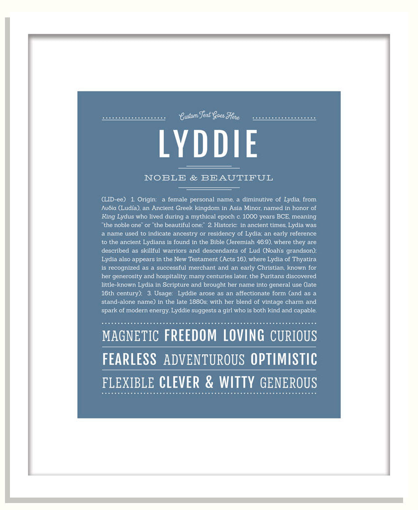 Lyddie | Name Art Print