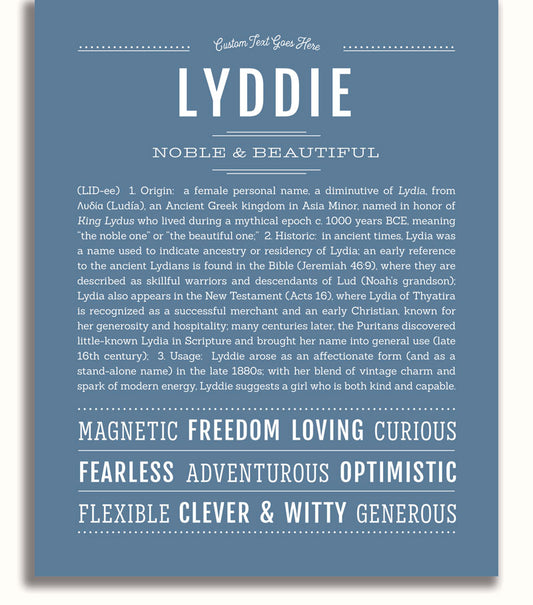Frame Options | Steele Blue | White Frame, Matted