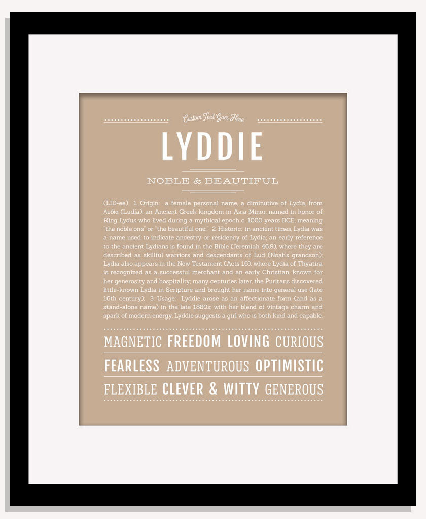 Lyddie | Name Art Print