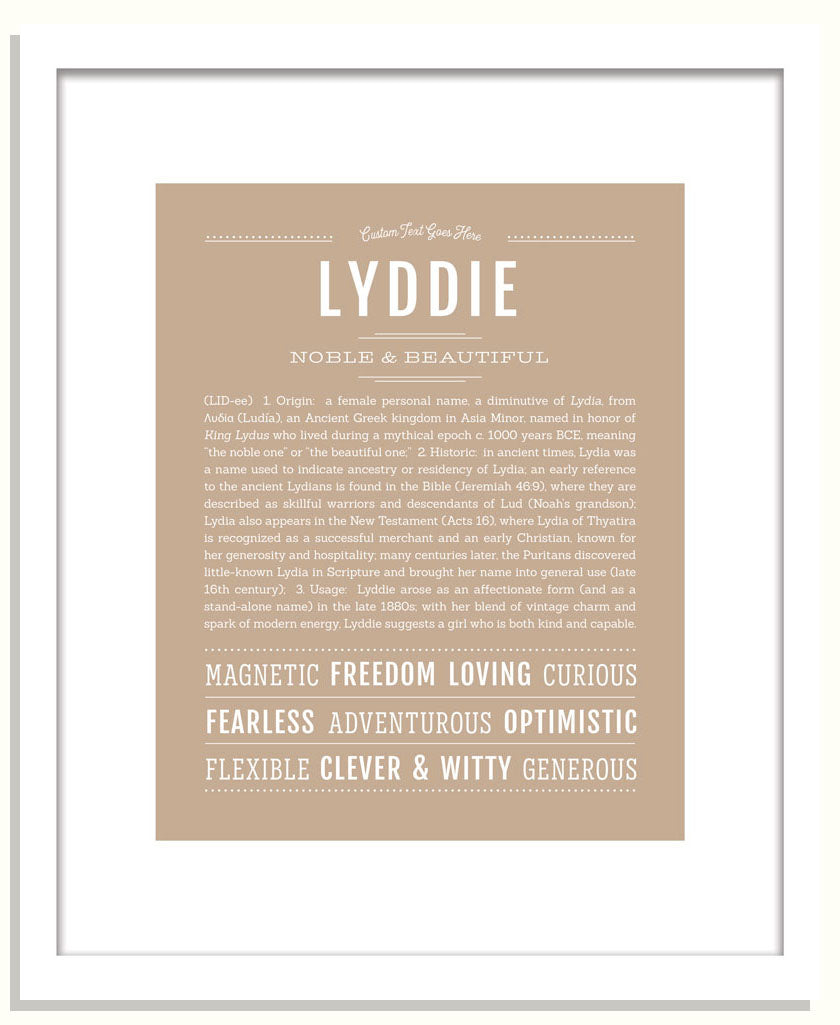 Lyddie | Name Art Print