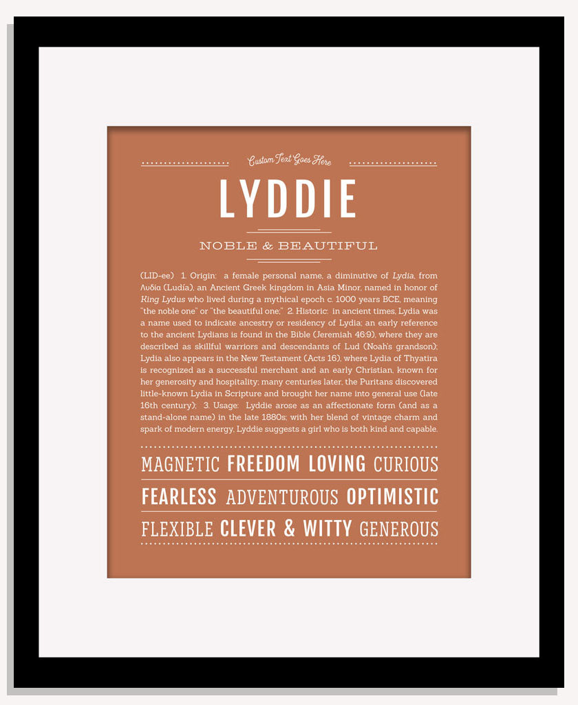 Lyddie | Name Art Print