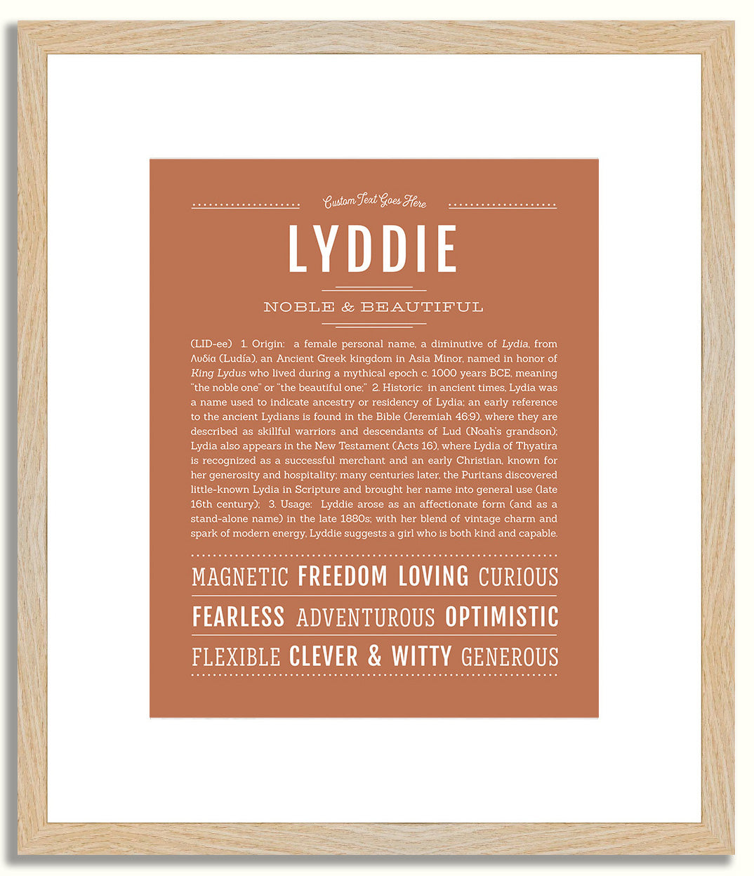 Lyddie | Name Art Print