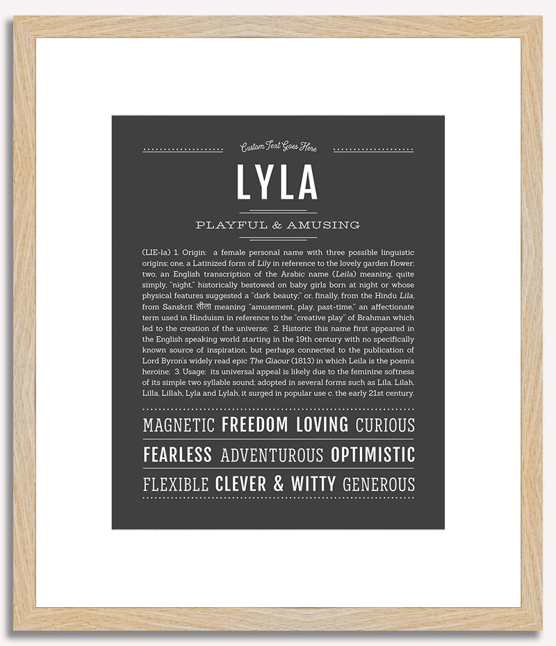 Lyla | Name Art Print