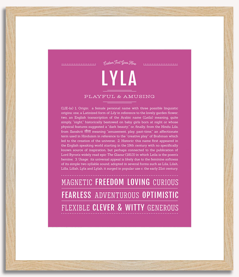 Lyla | Name Art Print