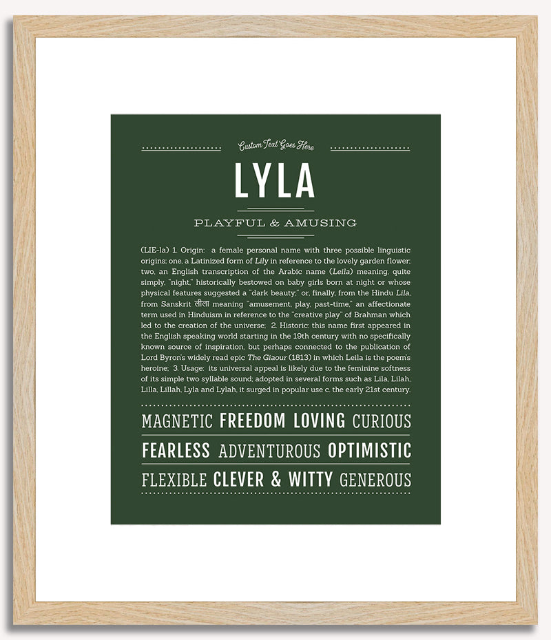 Lyla | Name Art Print