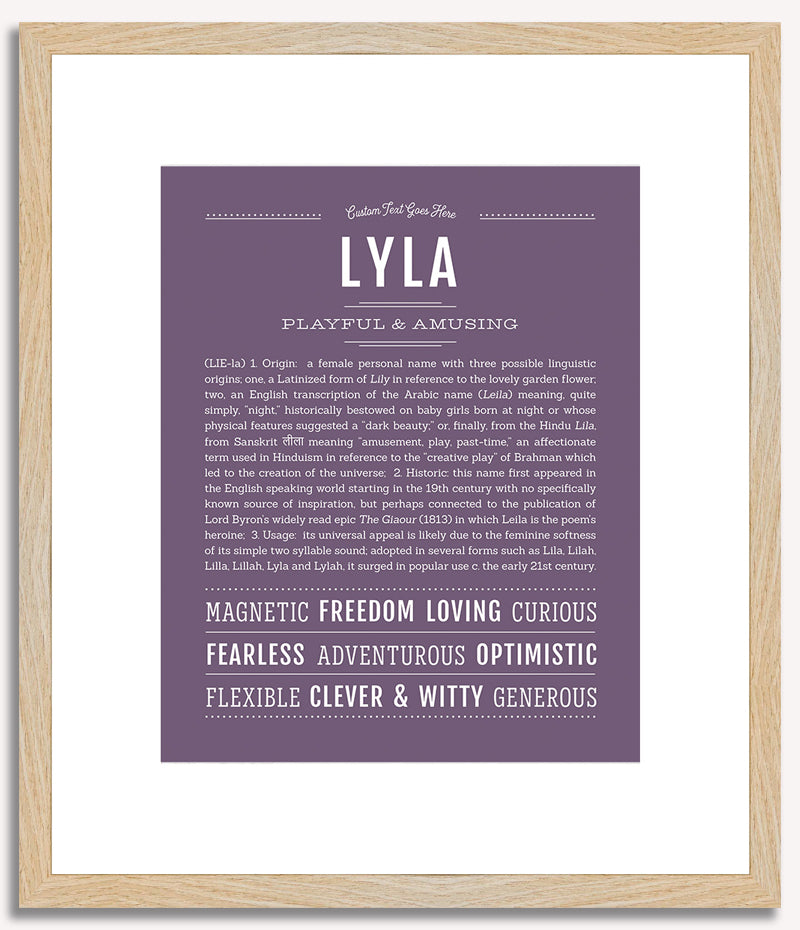 Lyla | Name Art Print