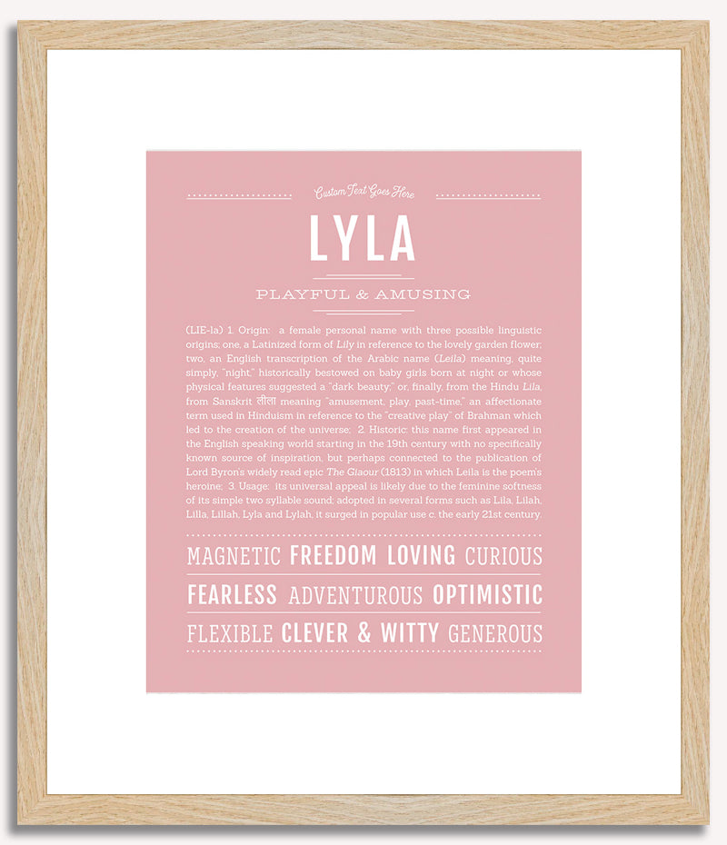 Lyla | Name Art Print