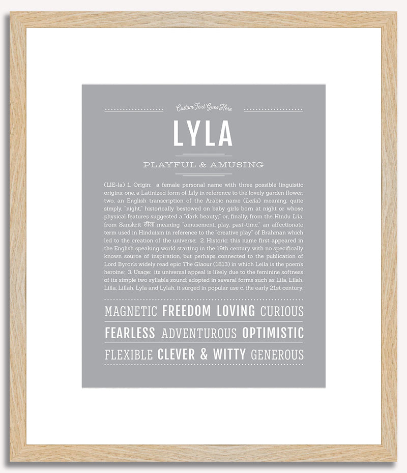 Lyla | Name Art Print