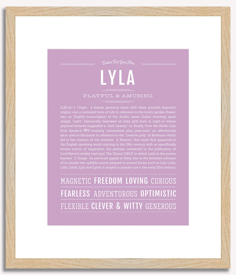 Lyla | Name Art Print