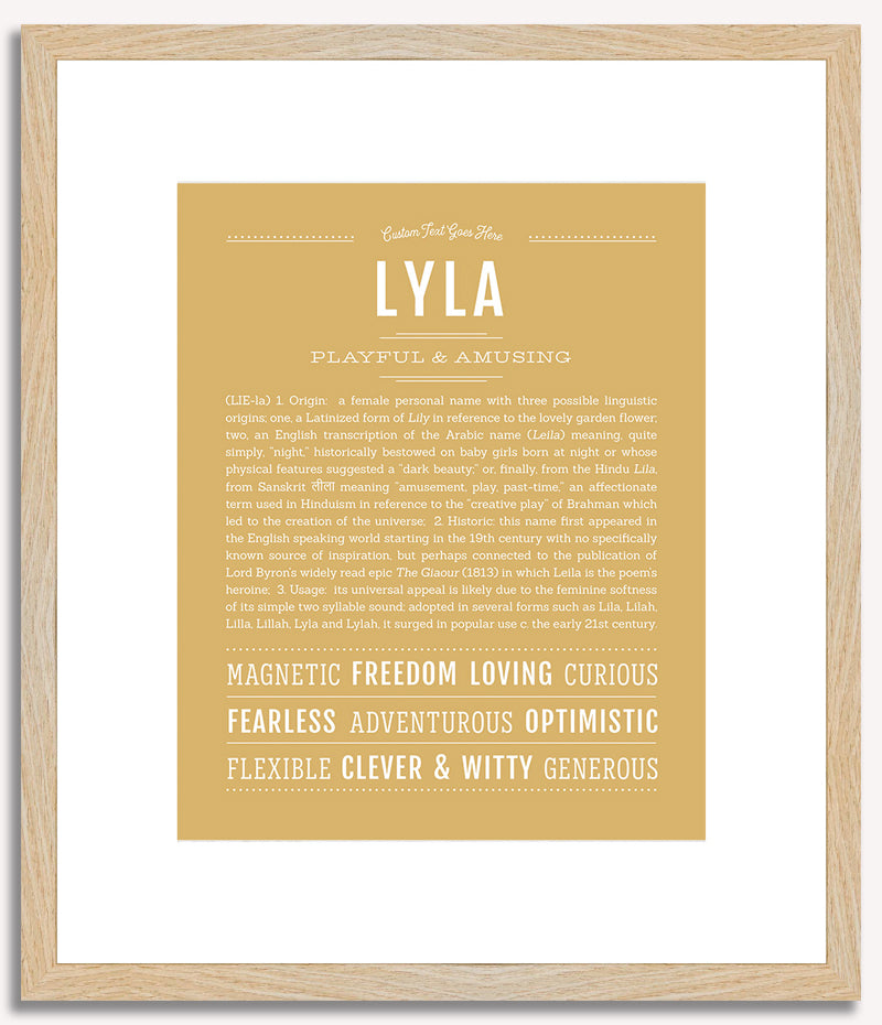 Lyla | Name Art Print