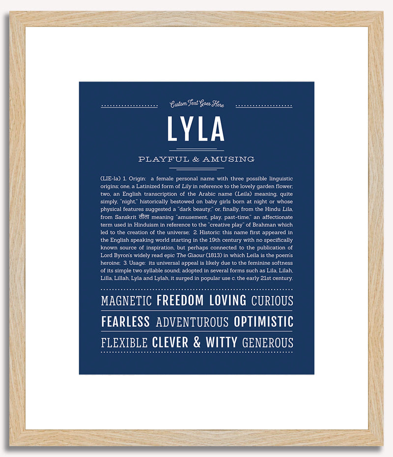 Lyla | Name Art Print