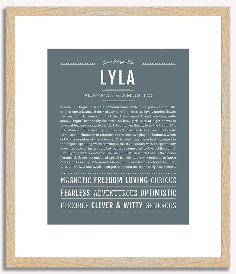 Lyla | Name Art Print