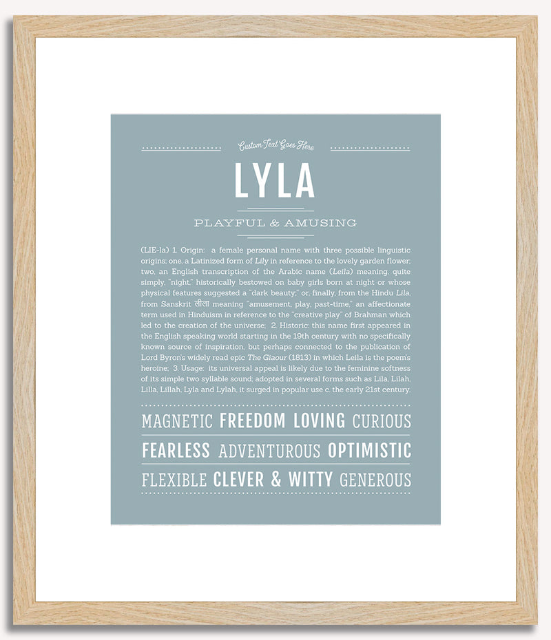 Lyla | Name Art Print